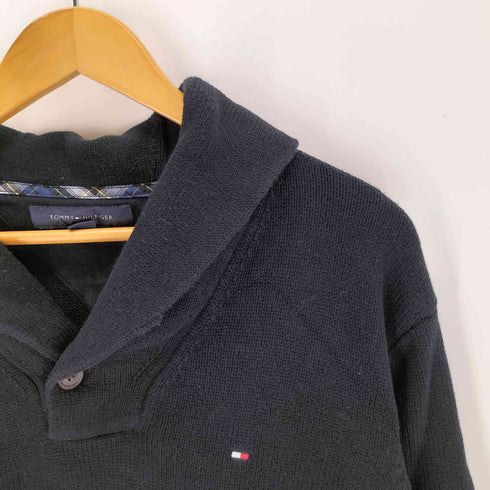 トミーヒルフィガー TOMMY HILFIGER ショールカラーコットンセーター メンズ JPN:L
