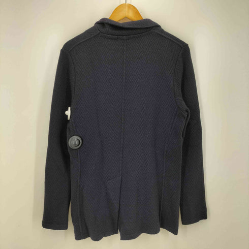 ラルディー二 LARDINI イタリア製 ウール アルパカ ニット テーラード ジャケット メンズ import:S