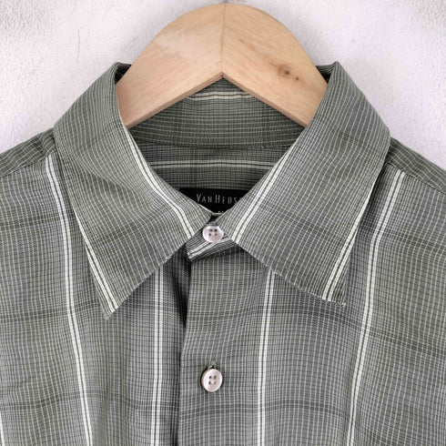 ヴァンヒューゼン VAN HEUSEN S/S カットオフ ボックスシャツ メンズ JPN:M