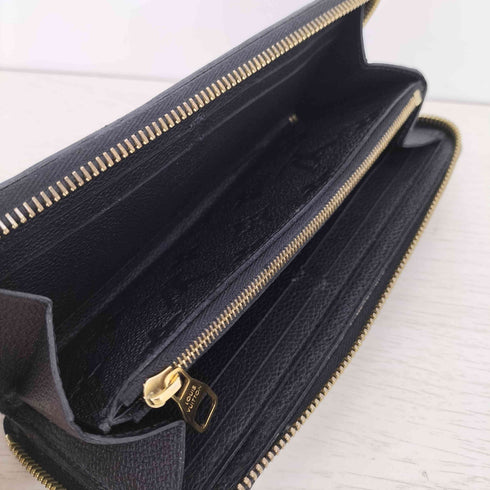 ルイヴィトン LOUIS VUITTON フランス製 2014年製 ポルトフォイユ・クレマンス ラウンドファスナー 長財布 メンズ