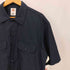 ディッキーズ Dickies ロゴパッチ ダブルポケット 半袖 ワークシャツ メンズ import:L
