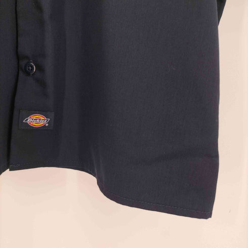ディッキーズ Dickies ロゴパッチ ダブルポケット 半袖 ワークシャツ メンズ import:L
