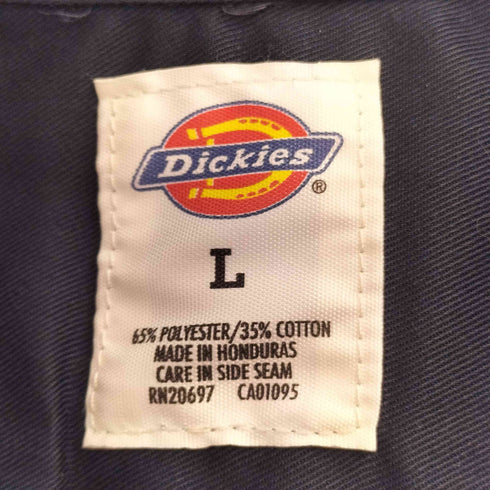 ディッキーズ Dickies ロゴパッチ ダブルポケット 半袖 ワークシャツ メンズ import:L