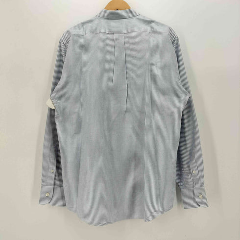 マニュアルアルファベット MANUAL ALPHABET Suitable Fit ストライプ スタンドカラー シャツ メンズ JPN:4