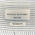 マニュアルアルファベット MANUAL ALPHABET Suitable Fit ストライプ スタンドカラー シャツ メンズ JPN:4