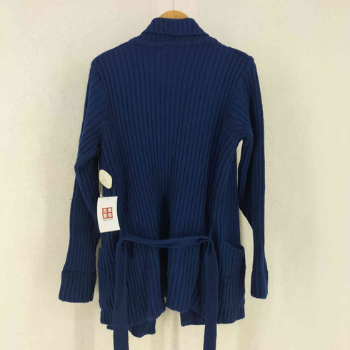 70-80s UK製 St. Michael ショールカラー リブニット カーディガン レディース 44