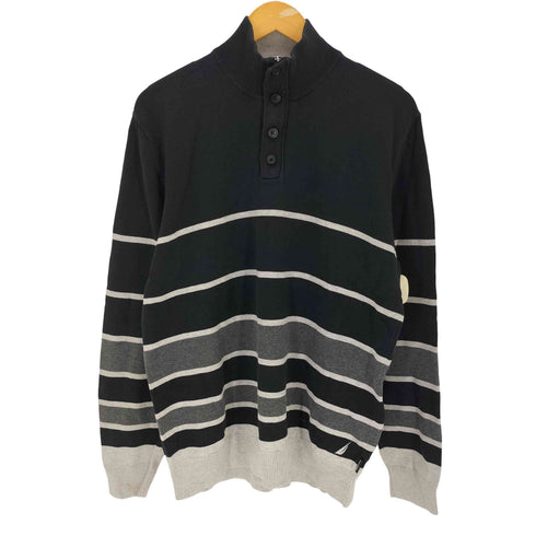 チャップス CHAPS ボーダー ハーフボタンセーター メンズ JPN:XL