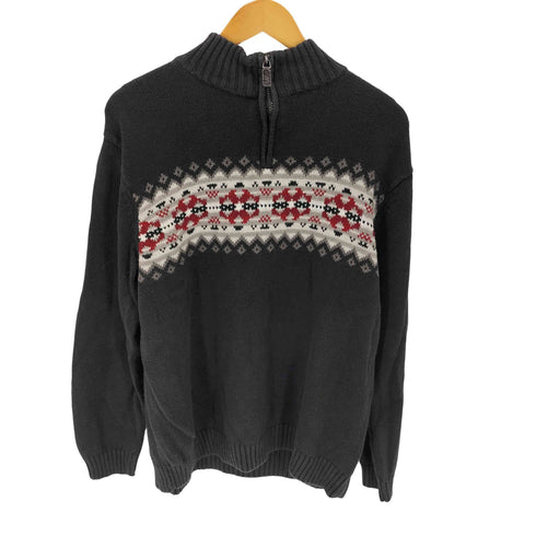 チャップス CHAPS ノルディック柄 ハーフボタンセーター メンズ JPN:XL