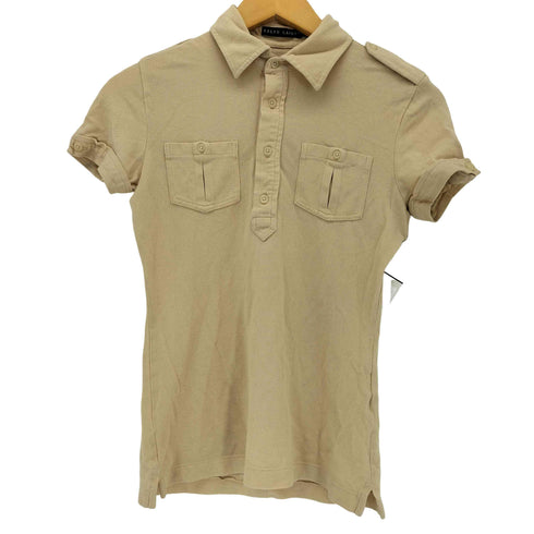 ラルフローレン RALPH LAUREN フロントポケット 半袖ポロシャツ レディース import:S