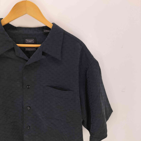 ハガークロージング HAGGAR レーヨンポリ S/S オープンカラーシャツ メンズ JPN:XL