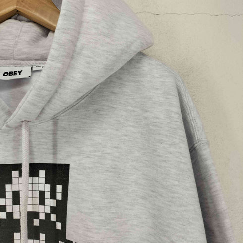 オベイ OBEY TRIPLE TROUBLE OBEY INVADER HOODIE トリプル トラブル プルオーバー フーディ メンズ JPN:L
