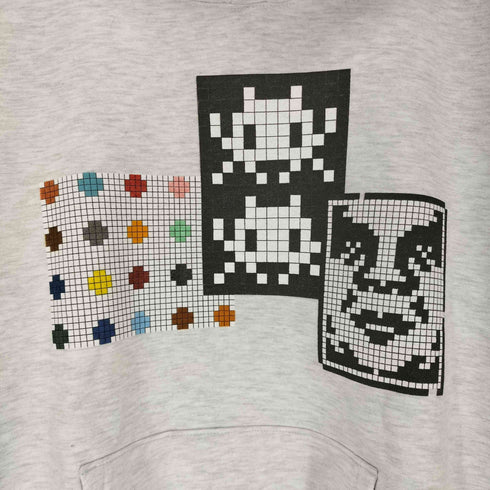 オベイ OBEY TRIPLE TROUBLE OBEY INVADER HOODIE トリプル トラブル プルオーバー フーディ メンズ JPN:L