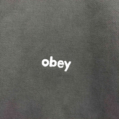 オベイ OBEY LOWERCASE PIGMENT ZIP HOOD ローワーケース ピグメント ジップ フード メンズ JPN:L