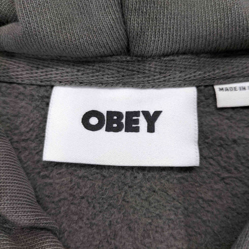 オベイ OBEY LOWERCASE PIGMENT ZIP HOOD ローワーケース ピグメント ジップ フード メンズ JPN:L