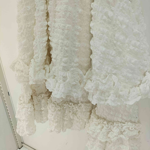 リトルサニーバイト little sunny bite checker frill dress / WHITE ポップコーン ティアード キャミ ワンピース レディース import:M