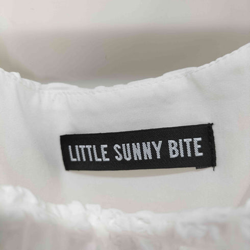 リトルサニーバイト little sunny bite checker frill dress / WHITE ポップコーン ティアード キャミ ワンピース レディース import:M