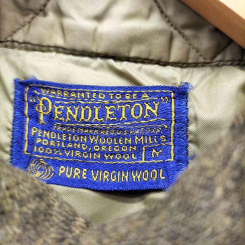 ペンドルトン PENDLETON 60s フロントポケット ボタンダウン ウール 長袖シャツ メンズ import:M