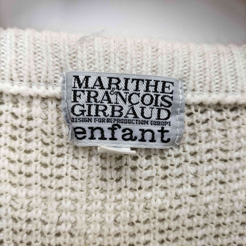 マリテフランソワジルボー MARITHE FRANCOIS GIRBAUD 総柄 クルーネックニットセーター レディース 140