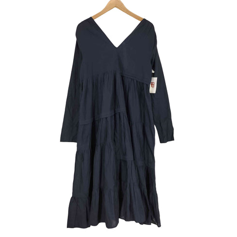 マーレット Merlette ACAPULCO DRESS アカプルコ ドレス Vネック アシンメトリー ロングワンピース レディース XS