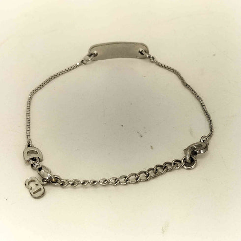 クリスチャンディオール Christian Dior ロゴプレートブレスレット レディース