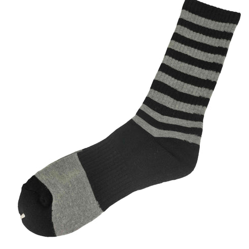 ヨウジヤマモト Yohji Yamamoto C/A RIB PILE BORDER SOCKS メンズ