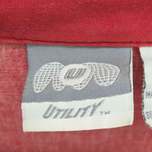 ユーティリティー Utility バングラデシュ製 レーヨン混 ハイビスカス ドラゴン 開襟 S/S アロハシャツ メンズ import:L