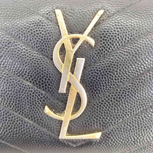 サンローランパリ SAINT LAURENT PARIS モノグラム サンローラン フルジップウォレット グレインパウダーテクスチャー キルティングレザー レディース
