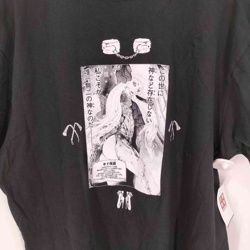 MERIE マンガ セリフ 両面プリント S/S クルーネックTシャツ レディース XXXL