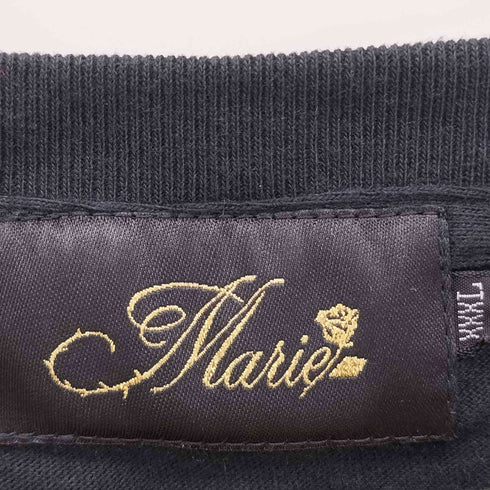 MERIE マンガ セリフ 両面プリント S/S クルーネックTシャツ レディース XXXL