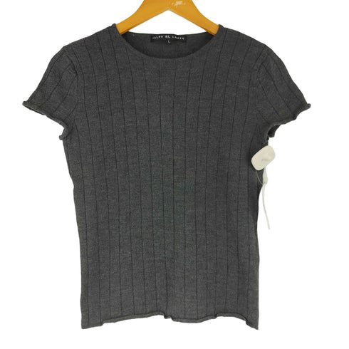 ラルフローレン RALPH LAUREN ウール100% ニット ショートスリーブトップス レディース import:L