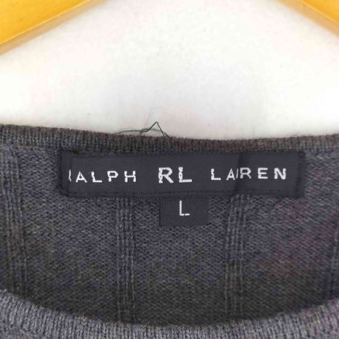 ラルフローレン RALPH LAUREN ウール100% ニット ショートスリーブトップス レディース import:L