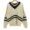 ギャップ Gap 90S OLD ボーダー コットン チルデンニット メンズ import:L