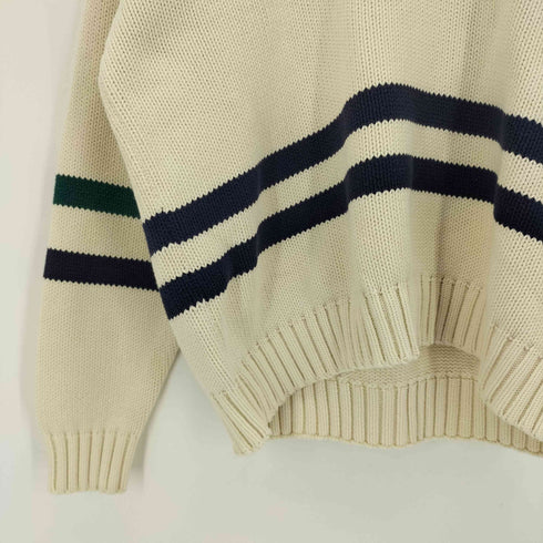 ギャップ Gap 90S OLD ボーダー コットン チルデンニット メンズ import:L