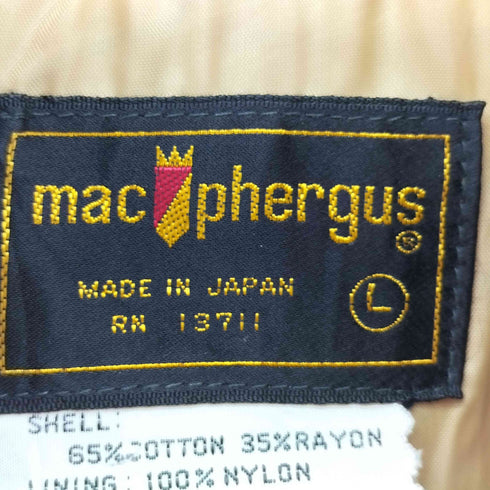 70s MAC PHERGUS マックファーガス スエードタッチ スナップボタンジャケット メンズ L