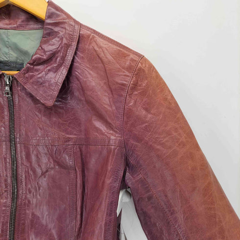 m0851 エムゼロエイトファイブワン ririジッパー Genuine Leather レザージャケット レディース XS