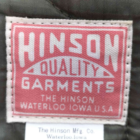 ヒンソン HINSON 23AW 中綿 キルトJKT/コーチジャケット/ミリタリーライナー メンズ import:L