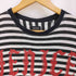 ディーゼル DIESEL フロントプリント ボーダー切替 コットンクルーネック 半袖Tシャツ メンズ import:XL