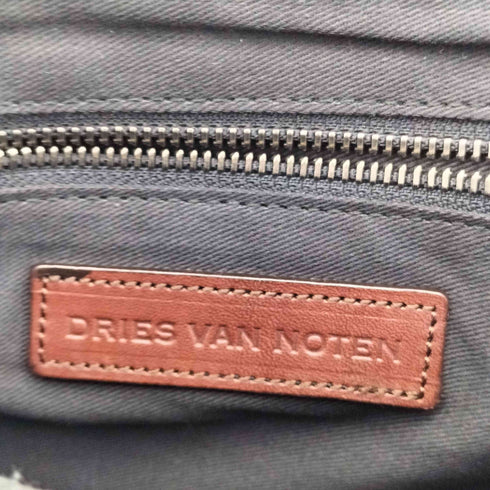 ドリスヴァンノッテン DRIES VAN NOTEN 布帛 ハラコ レザー ミニショルダーバッグ メンズ