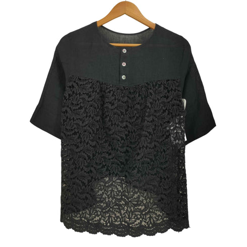 ニジュウサンク 23区 LIBECO バックレースブラウス レディース JPN:38