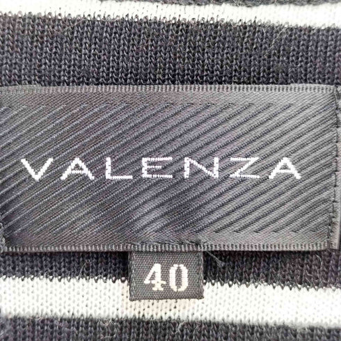 バレンザポースポーツ VALENZA PO SPORTS 裏地ボーダー ラインストーン ダブルジップ ノースリーブパーカー レディース 40