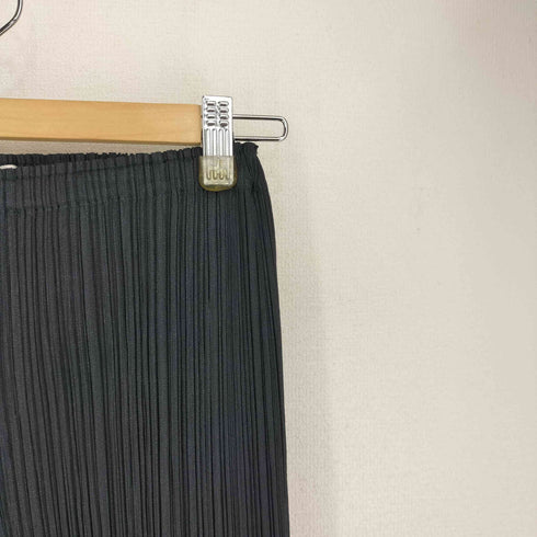 プリーツプリーズイッセイミヤケ PLEATS PLEASE ISSEY MIYAKE サイドフリンジ プリーツイージーパンツ レディース JPN:2