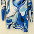 エミリオプッチ EMILIO PUCCI 総柄 ボートネック 七分袖カットソー レディース US:8
