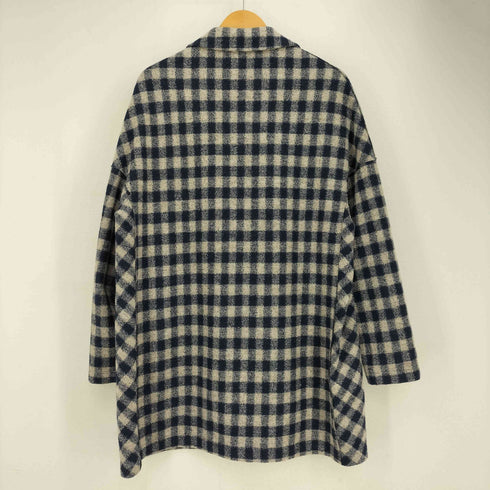 ハリスワーフロンドン HARRIS WHARF LONDON イタリア製 ウール チェックコート レディース import:L