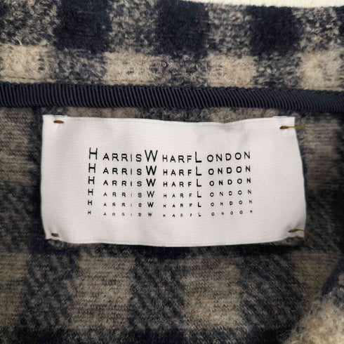 ハリスワーフロンドン HARRIS WHARF LONDON イタリア製 ウール チェックコート レディース import:L