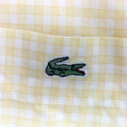 ラコステ LACOSTE ギンガムチェック 半袖 ボタンダウンシャツ メンズ 3