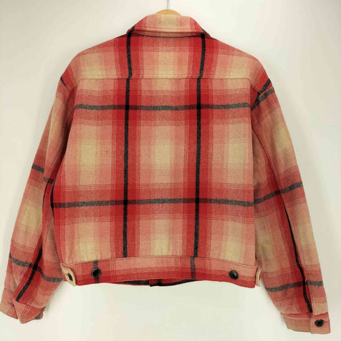エドウィン EDWIN 裏地ペイズリー チェック トラッカージャケット メンズ import:M