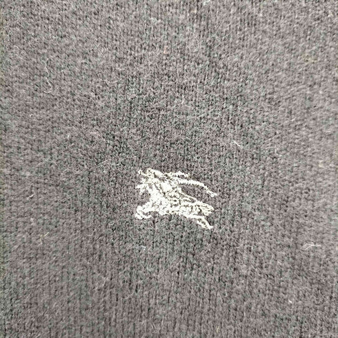 バーバリーブルーレーベル BURBERRY BLUE LABEL BURBERRY BLUE LABEL ウールカシミヤ ホース刺繍 タートルネック 半袖ニット レディース FR:38