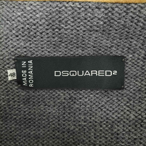 ディースクエアード DSQUARED2 ワイヤー内蔵 スエードレザーベスト メンズ 48