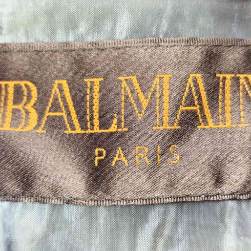 バルマン BALMAIN 玉虫タヌキファー ダウンコート レディース 13AR