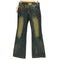 LOLITA JEANS ヒゲ レザーポケット フレアデニム Y2K レディース 25